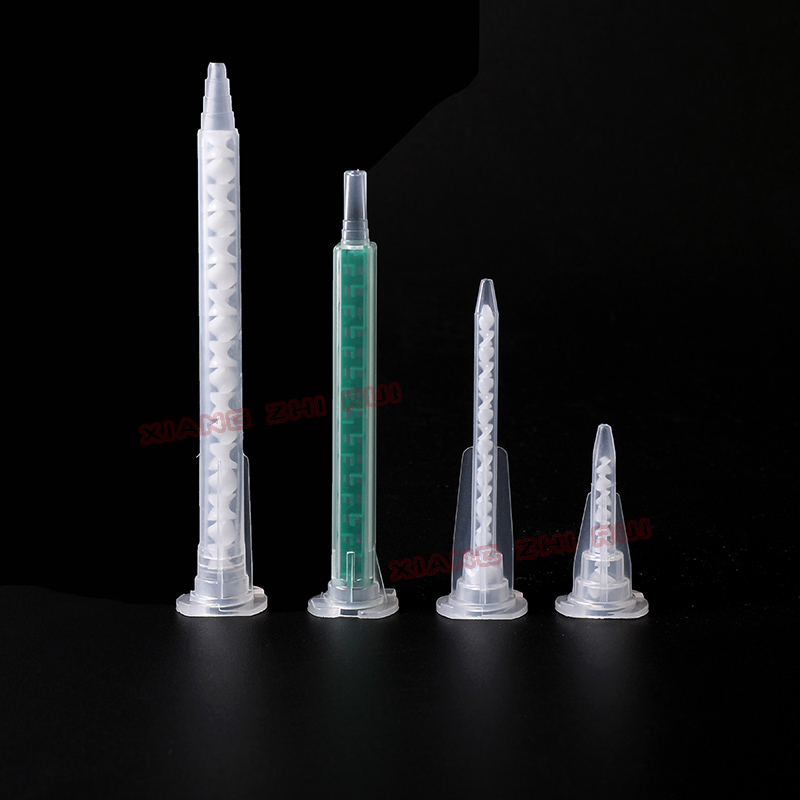 Resin Static Mixer MA6-16(Green),MA3.0-17S, sekoitus suuttimia Duo Pack Epoxes Bayonet Square POM Material Mix Tube